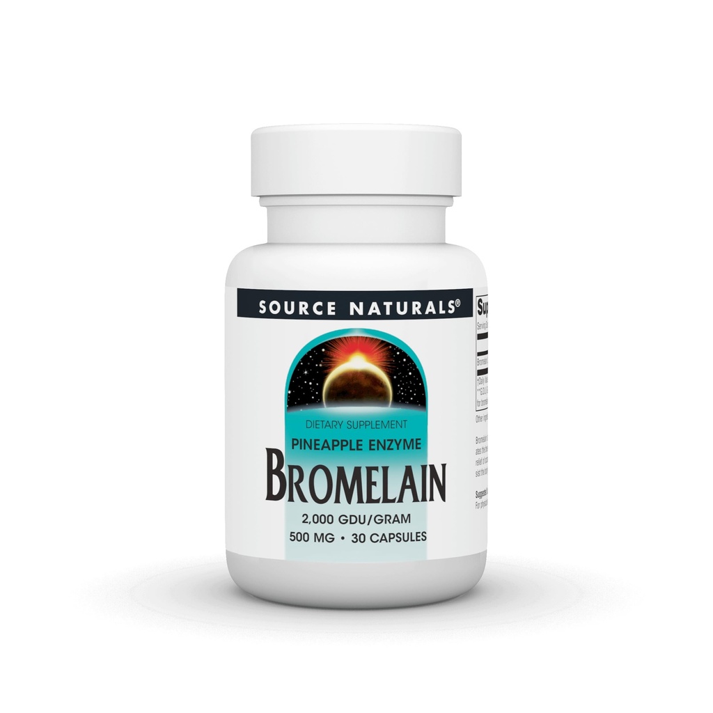 Bron Naturals Ananas Enzyme Bromelain - 2.000 GDU/GRAM - 500mg - 30 Capsules
