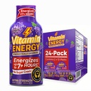 Vitamine Energie Focus + Extra sterkte Energie Shot Grape 24 Pack, 260mg Natural Cafeïne, B-Vitamins, CoQ10, Aminozuren, Focus, Productiviteit & Clarity, Zero Sugar, Gluten-Free, 1,93 fl oz