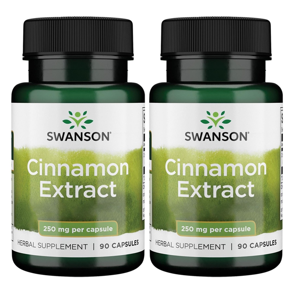 Swanson Cinnamon Extract (250 mg, 90 capsules) (2 verpakkingen)