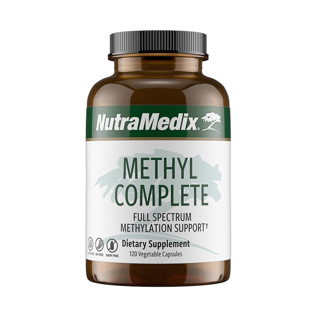 NutraMedix Methyl Complete - Complete Methylation & Energy Support Capsules - Vitamine B2, B6, B12 & Folaat - met Creatine Monohydraat & Betaine Anhydraat (120 telling)