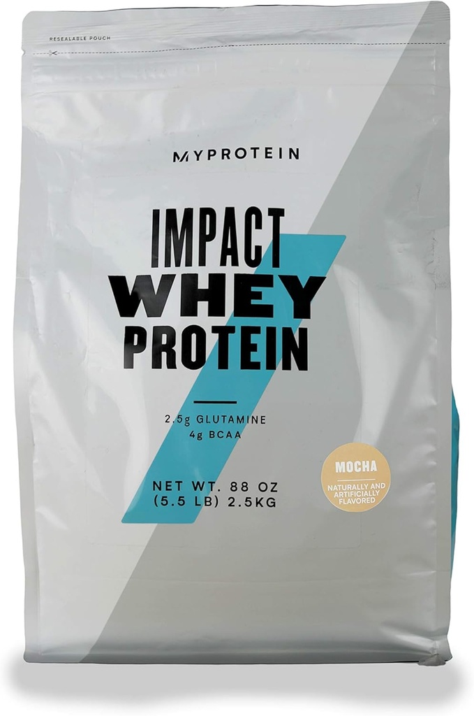 Myprotein - Impact Whey Isolate - Whey Protein Powder - Naturally Flavored Drink Mix - Daily Protein Intake for Superior Performance - Mocha (5.5 lbs, Pack of 1)