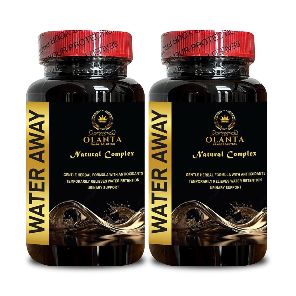 Water Afwezig supplement - Water Pillen Waterretentie, Dagelijkse Water Gewicht Weg Pillen, Maximale sterkte Diuretische Water Pillen, Water Flushing - 2 Fles 120 Capsules