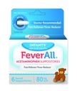 Verscheidene Infant Acetaminofen Suptinitories 6 Rectal Suptinitories 80mg Elke pijn Reliver / Fever Reducer. Paraben Gratis, Geen kunstmatige kleuren of andere conserveringsmiddelen. Leeftijd 6-36 maanden
