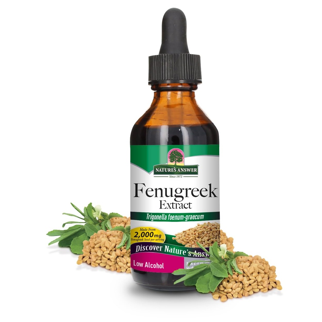 Natuur Antwoord Fenegriekzaad met biologische alcohol, 2-fluid Ounces