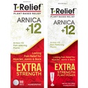 MediNatura T-Relief Extra sterkte pijn verlichting Arnica +12 Plant-Based Pijn Relievers 100ct tabletten T-Relief Extra sterkte pijn verlichting 3oz crème bundel