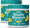 Gewoon Blossom Nutrition Daily Greens & Superfood Powder + Collageen + Probiotica voor vrouwen Digestieve Gezondheid & Bloating Relief. Help uw gezondheid bloei - 2 maand levering - Mango