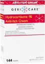 Gericare Hydrocortison 1% Anti-Itch Cream, maximale sterkte, 144 Count Pack, 0,5oz Elke Packet (verpakking van 1)