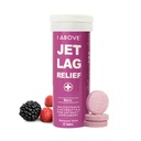 1Above Jet Lag Relief Tablets - Berry-Flavored Bruisende Multivitamine met Pycnogenol Travel Supplement voor Hydratatie, Energie, Immuun Ondersteuning en Sneller Herstel - Vlucht Essentieel, 10 Tablets
