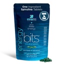ENERGIEBITS - Organische Spirulina Tabletten - Plantgebonden Algen Superfood - voor Focus, Fitness, Energie - Plant Proteïne - Glutenvrij - Collageen, Vitamine B12, Omega 3 - Keto & Vegan - 1000 Algen Tabletten