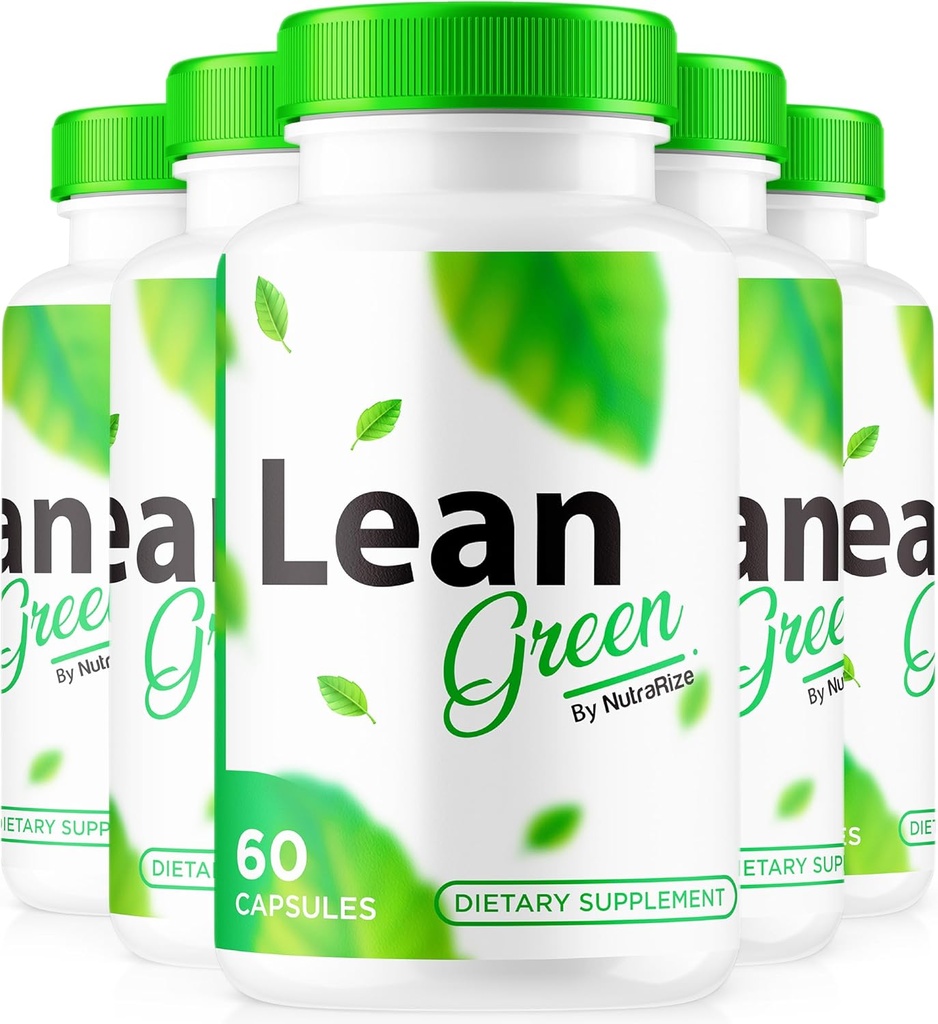 (5 Pack) Lean Green gewichtsverlies pillen - Natuurlijk ondersteunt actieve levensstijl en fitness, Premium Keto pillen voor duurzame energie en gezondheid, Lean Greens Formula, LeanGreen Officiële Review (300 Capsules)