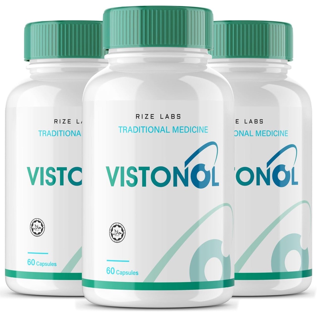 rize labs Vistonol Vision Supplement, All-Natural Capsules for The Rapid Improvement of Health and Better Aability to Focus, Support Healthy Eye Functions - Pack of 3(180 Capsules)