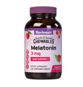 Bluebonnet Voeding EarthSweet Melatonine 3 mg Snelwerkende Snel Oplossen Nachtrust en Rustige Slaap Steun - Slaaphulp - Glutenvrij, Veganistisch - Raspberry Flavor - 120 Kauwtabletten