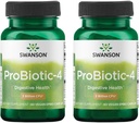 Swanson Probiotic-4 3 Miljard Cfu 60 Veg Caps (2 Pack)
