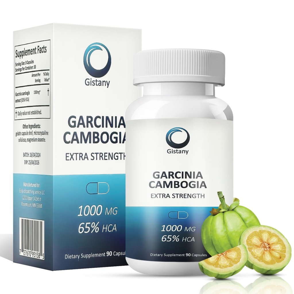 Extra sterkte 65% HCA Pure Garcinia cambogia Natuurlijke gewichtsverlies pillen, Eetbare controle pil Dieetsupplement voor controle Gewicht voor zowel mannen als vrouwen