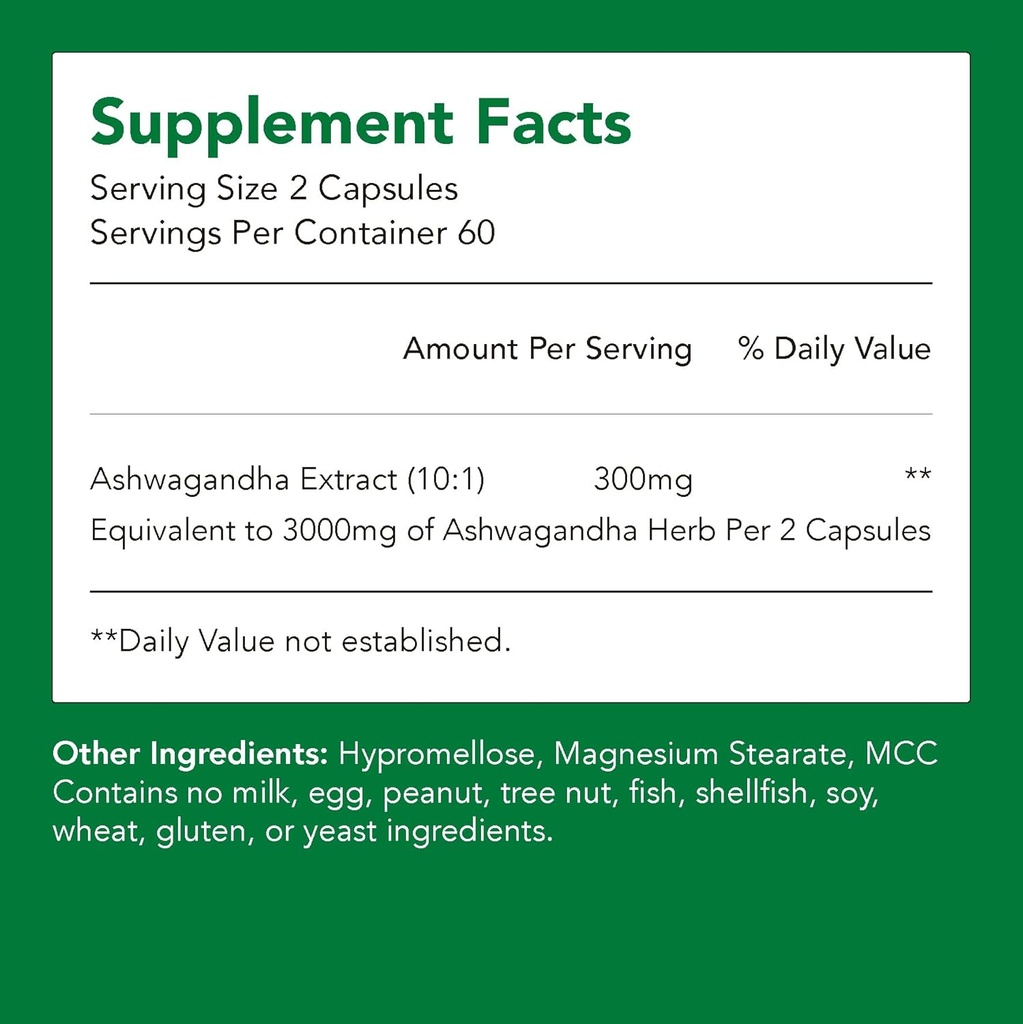 Biologische Ashwagandha Supplementen 