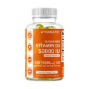 Vitamatic Sugar Free Vitamin D3 50.000 IE Wekelijkse supplement - 120 Pectin Based Gummies - Vitamine D Capsules for Bones, Teeth, and Immune Support (50000 IE)