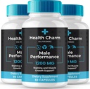 Health Charm, Health Charm Pillen, Health Charm Capsules, Official Health Charm voor mannen Capsules, Health Charm Supplement Ondersteuning, Health Charm Alle natuurlijke Pastilla's, 180 capsules voor 3 maanden