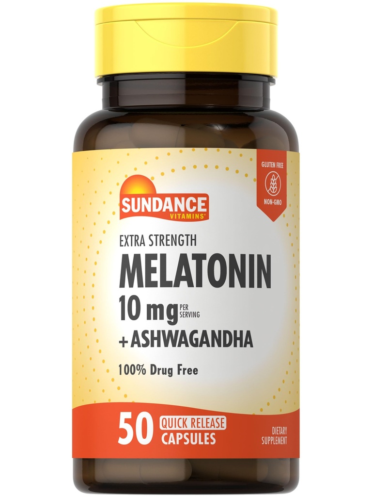 Sundance Melatonine 10mg met Ashwagandha 