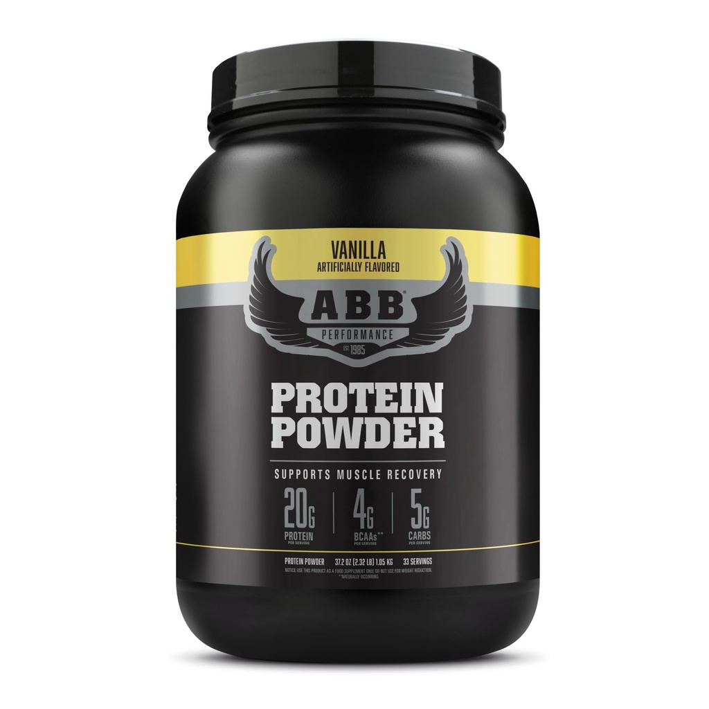 American Body Building (ABB) Pure Pro Protein Powder, Vanilla, 33 Servings