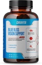 Blue Bliss Vision Support - Oogvitaminen met luteïne, biotine, bosbessen en zeaxanthine - Vitaminesupplement voor Vision Health en conservering voor volwassenen Senioren 60 Veggie Capsules 30 dagen levering