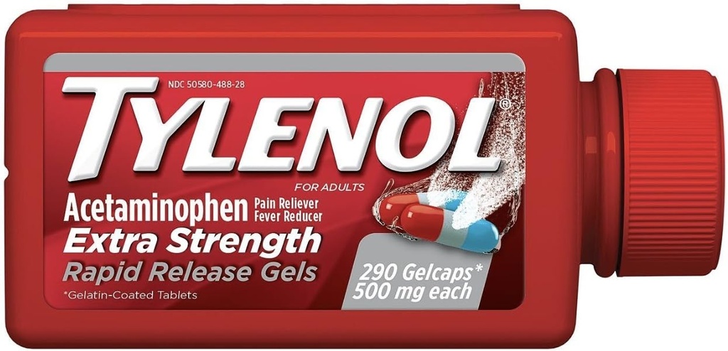 Tylenol Extra Strength Rapid Release Gels 500 mg - 290 st.