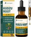 Kudzu Root Extract druppels voor leverondersteuning, hoge absorptie Formule Supplement met melk distel, kurkuma, en Hovenia Dulcis. 2 oz