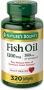 Nature's Bounty Fish Oil Softgels 1200 mg, 320 Tellen