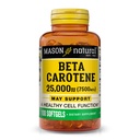 Mason Natural Vitamin A Beta Caroteen 25.000 IE, ondersteunt zicht, celfunctie en immuungezondheid, 100 Softgels, verpakking van 3
