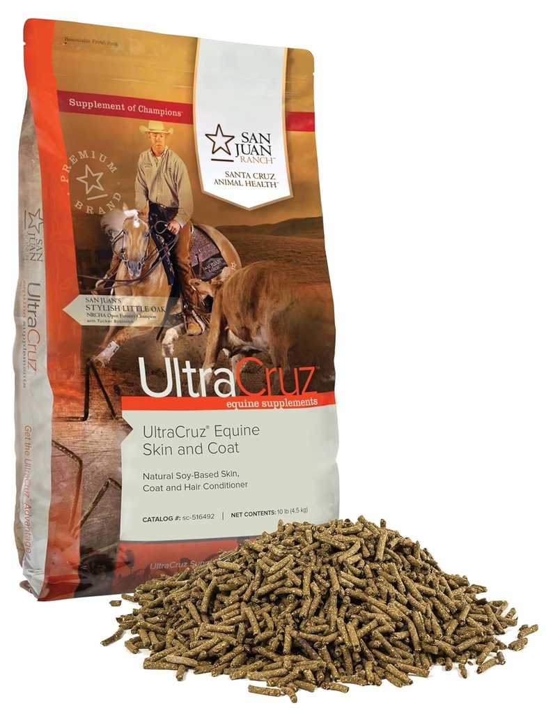 UltraCruz® Equine Skin en Coat Pellet, 10 lb