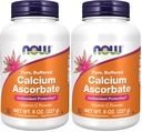 NU Supplementen, Calcium Ascorbaat Poeder, Gebufferd, Antioxidant Bescherming*, 8-Ounce (Pack of 2)