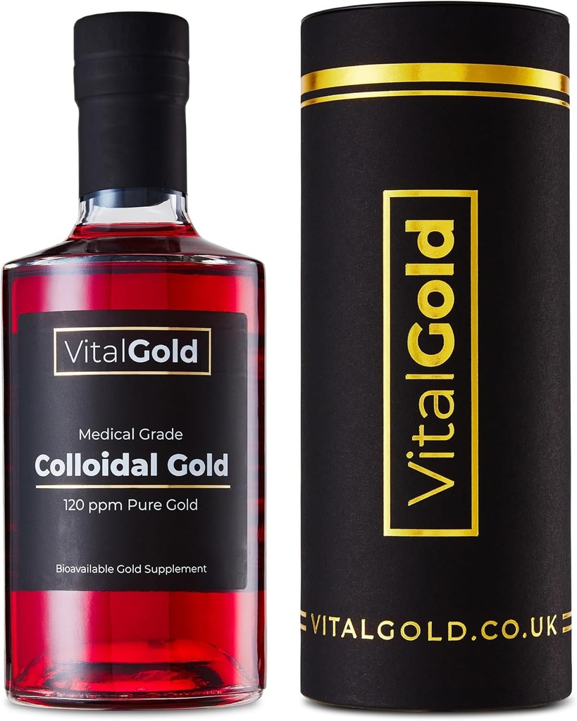 Colloid Gold 120 PPM - 500ml - Ultra Strength Gold Supplement