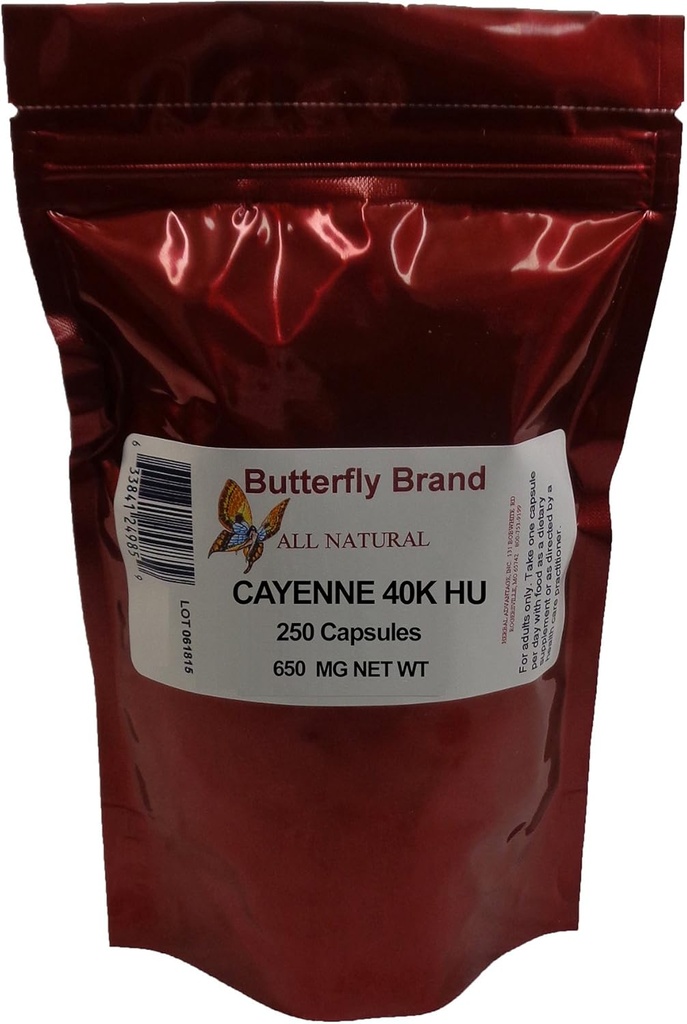 Cayenne 40K HU capsules 650mg zak van 250