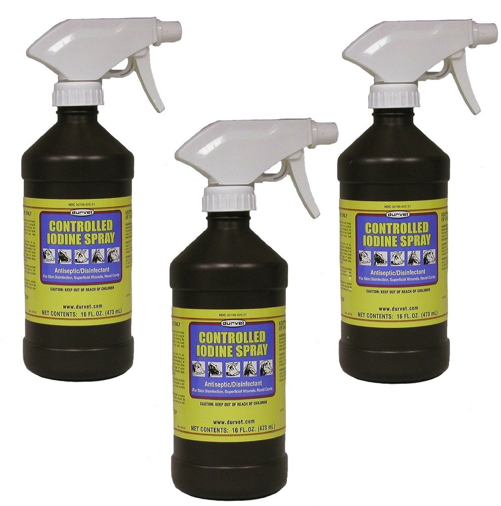 (3 verpakkingen) Durvet-gestuurde jodinespray, 16 gram per stuk