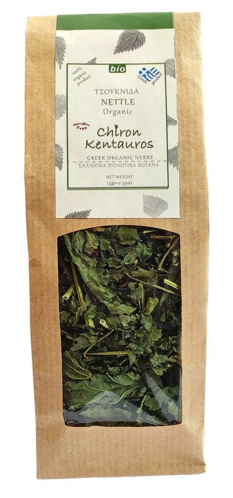 Greek Organic Bio Herb Nettle (Urtica) Bladeren van Mount Pelion Griekenland - GGO/Caffeine Free 15gr - 0,53oz