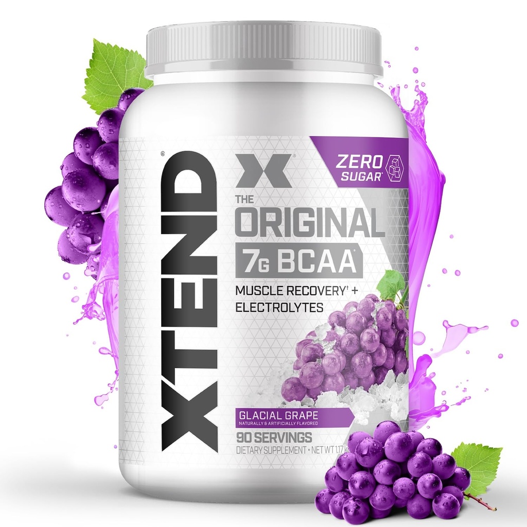 Xtend Original BCAA Powder 7g BCAA and 2.5g L-Glutamine, Sugar Free Post Workout Muscle Recovery Drink met Aminozuren voor mannen en vrouwen, 90 porties