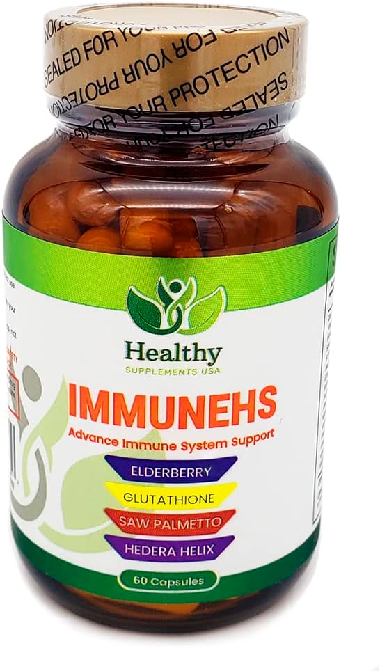 Advance Immune System Support - Vlierbes, Glutathion & Zink Immunity Boost - Biologische Vlierbes, Vitamine C & Keto Vriendelijk - Zag Palmetto & Hedera Helix