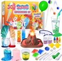 UNGLINGA 30+ Experiments Science Kits for Kids, S.T.E.M Educational Project Activities Toys Gifts for Boys Girls, Chemistry Set, Bouncy Ball, Volcano Eruption