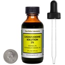 Lugol's Jodium / 2% Oplossing / 2 Oz in een Amber glazen fles / Gratis Dropper