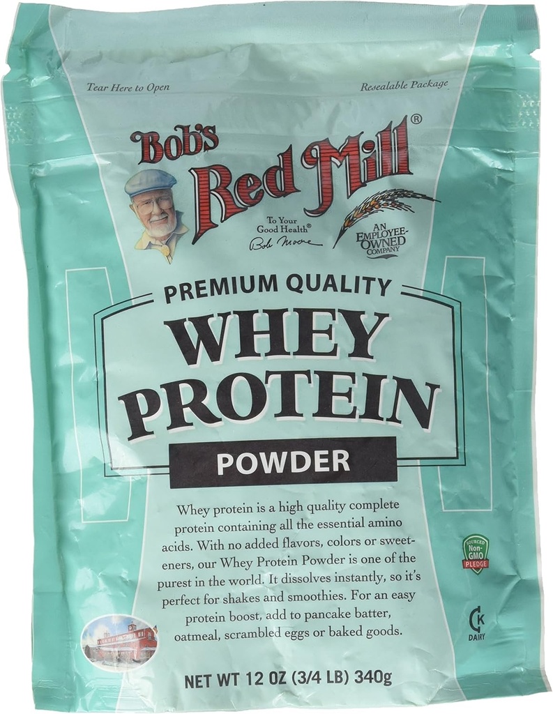 Bob's Red Mill Whey Protein Concentraat, 12-Ounce zakken (verpakking van 4)