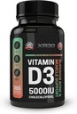Vitamine D3 5000IE Cholecalciferol - Superior Bone & Muscle Support - 365 Softgels - Made in USA