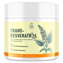 Trans-Resveratrol poedersupplement met rode wijnextract, quercetine, pterostilbene & NAD, 4.23 OZ, 30 dagen