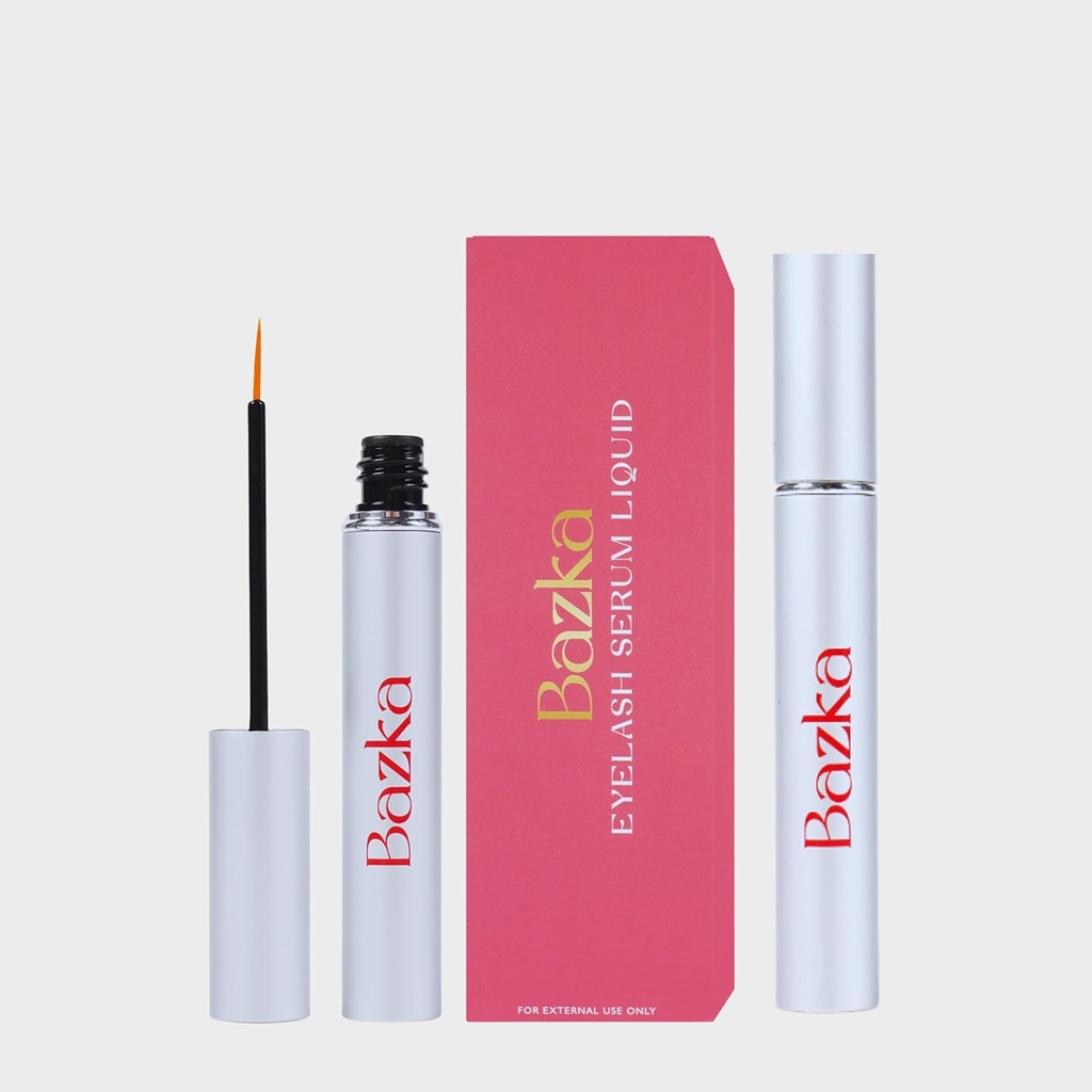 Bazka Eyelash Serum: Verbeter Lash Growth & Dikte, Langere en voedende formule voor het voorkomen van vochtverlies, tweemaal per dag (3,5 ml)