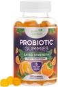 Probiotische Gummies 5 miljard CFU - Diverse Probiotische Strains voor Digestieve Gezondheid & Gut Support Gummy voor vrouwen, mannen, & kinderen, Dagelijkse Probiotica Supplement voor Immune Support, Non-GMO, Veganist, 120 Gummies