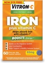 Vitron-C Iron Supplement Plus Vitamine C gecoate tabletten 60 st (6 verpakkingen)