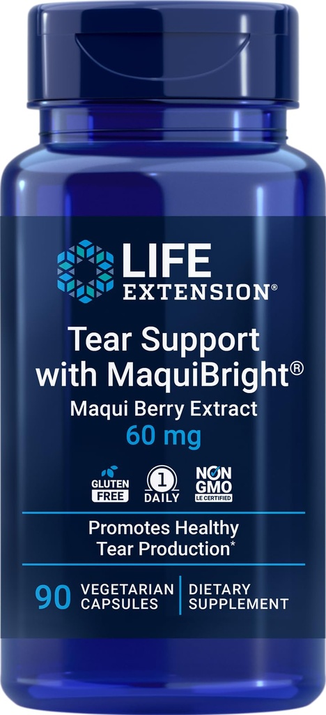 Life Extension Tear Ondersteuning met MaquiBright, 90 Vegetarian Capsules