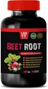 Superfood Beetwortelsupplement - Beetwortel 1000 MG - Beetwortelstikstofoxidesupplement, Beetwortelpillen, Beetwortelvitaminen, Immuunsysteemondersteuning, Beetwortelvitaminen, Beetwortelsupplement, 1 Bot 60 Tabs
