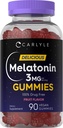 Carlyle Melatonine Gummies 3mg 