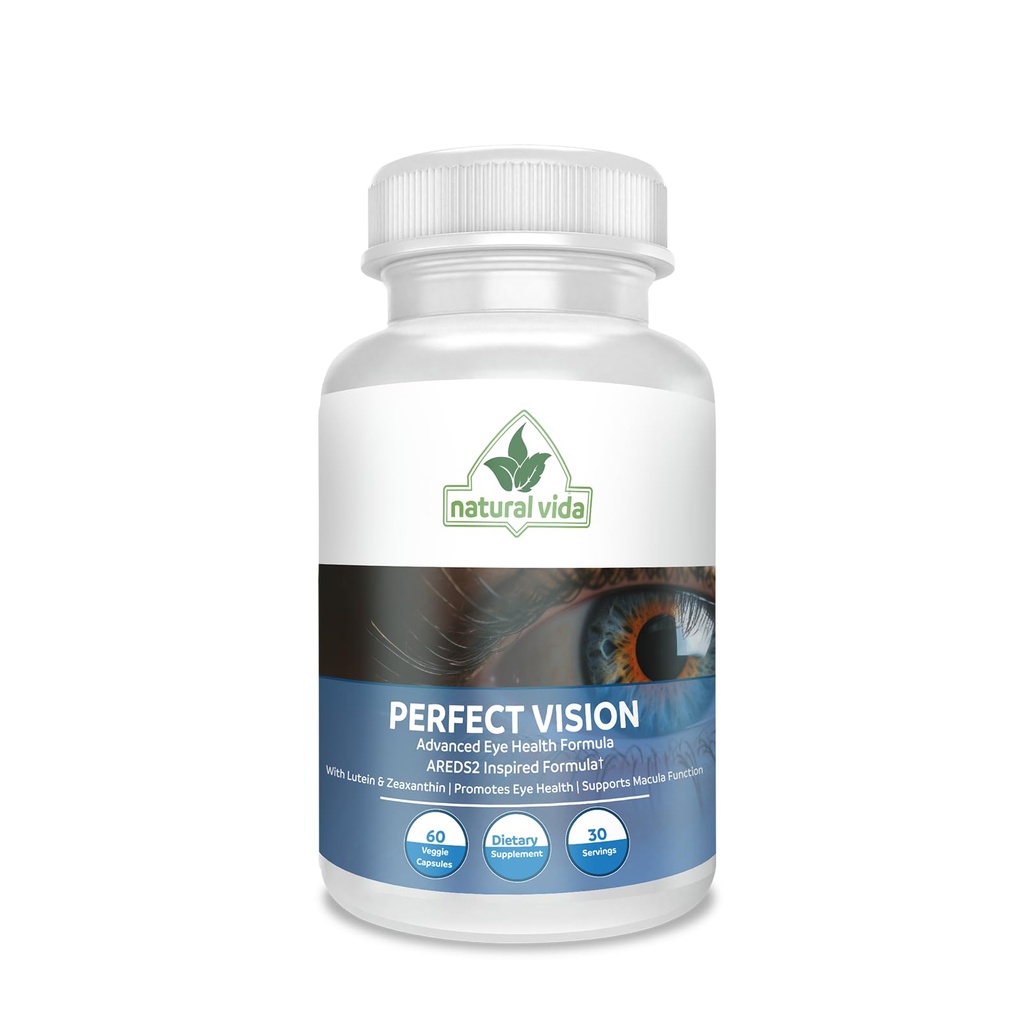 Perfecte Vision AREDS2 Geïnspireerd Formule - Enhance Vision Supplement - Lutein Zeaxanthine Vision Complex (60 Eye Capsules)
