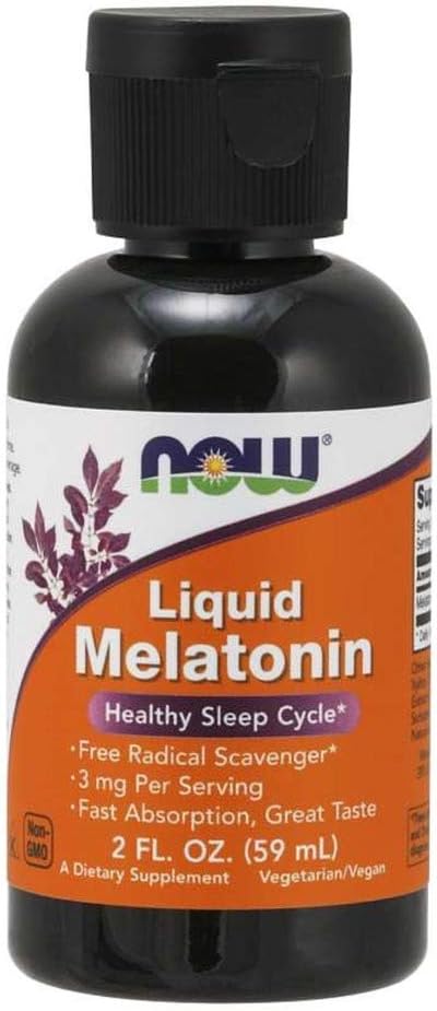 Nu Foods Liquid Melatonine, 2 Fl Oz, Pack van 2 (Verpakking mei Vary)