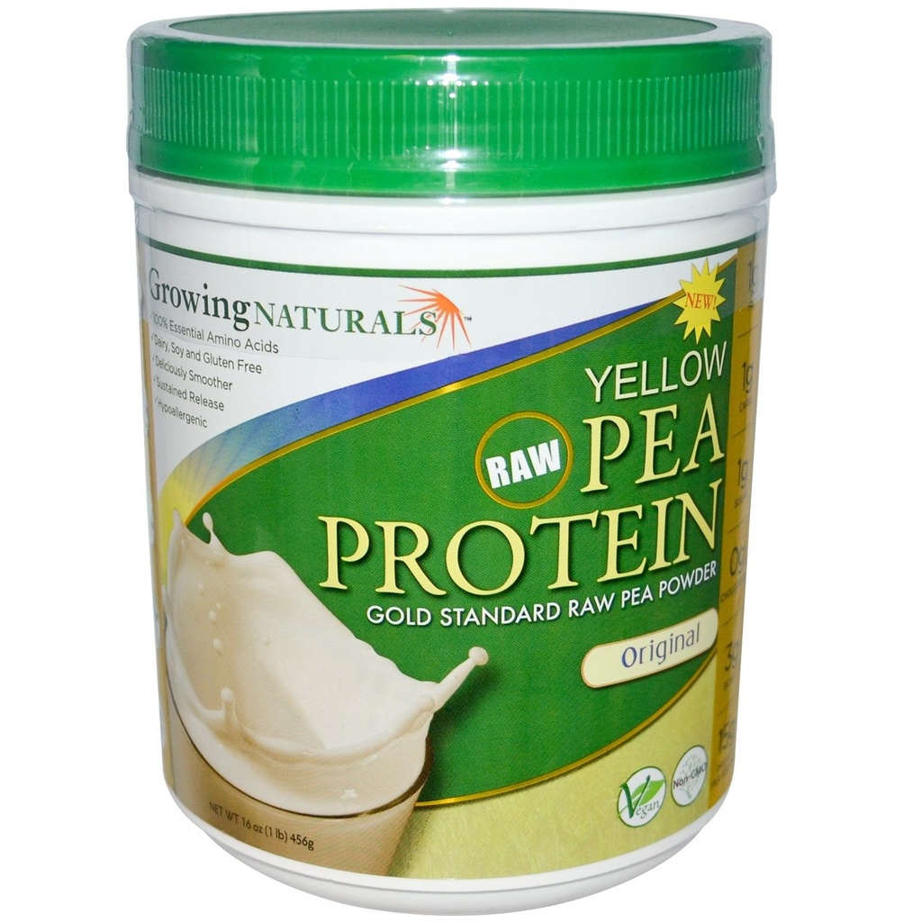 Groeiende Natuur - Raw Yellow Pea Protein Origineel - 16 oz.
